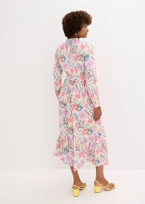 Robe longue à imprimé floral, bonprix