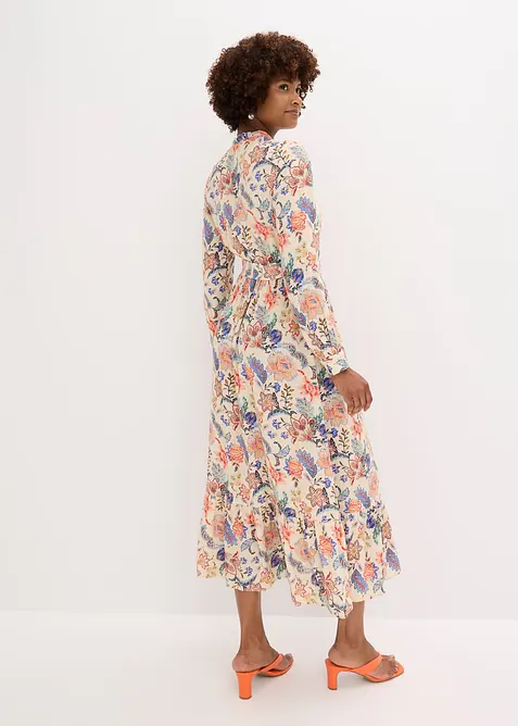 Robe longue &agrave; imprim&eacute; floral, bonprix