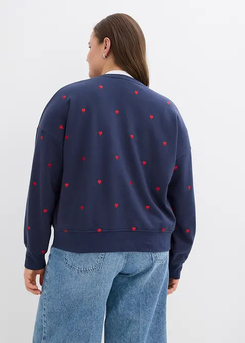 Sweat oversize avec broderies, bonprix