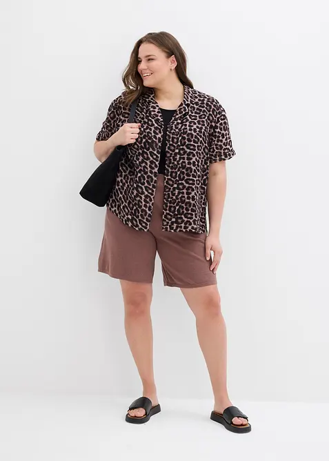 Short en fine maille avec taille élastiquée, bonprix