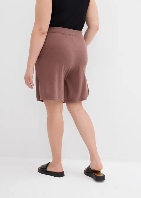Short en fine maille avec taille élastiquée, bonprix