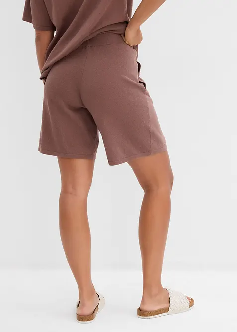 Short en fine maille avec taille élastiquée, bonprix