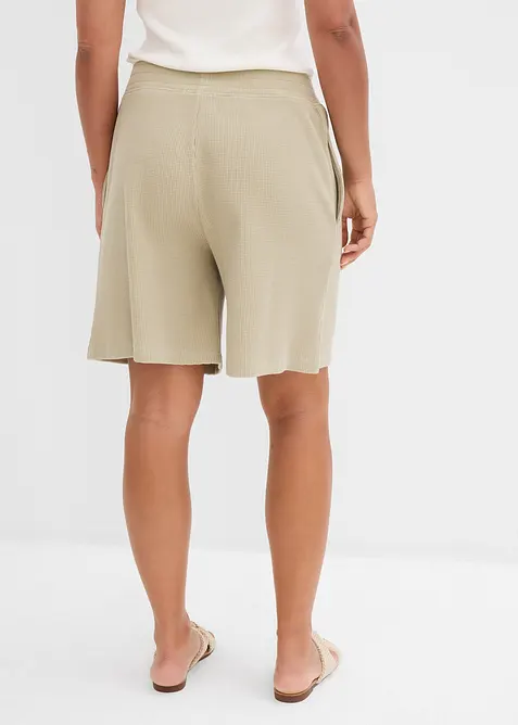 Short 100% coton avec taille élastiquée, bonprix
