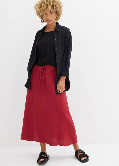 Maxirock aus weichem Musselin, bonprix