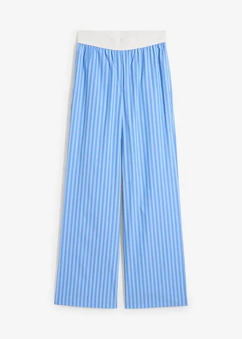 Pantalon palazzo en popeline, bonprix