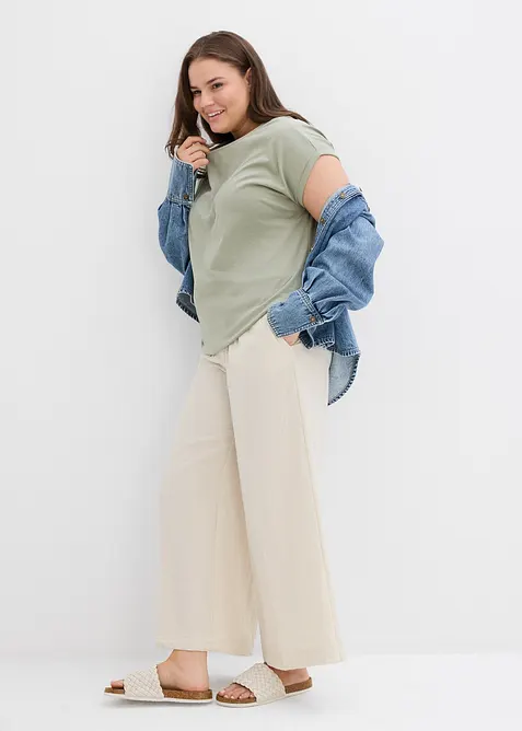 T-Shirt aus reiner Bio-Baumwolle (2er Pack), bonprix