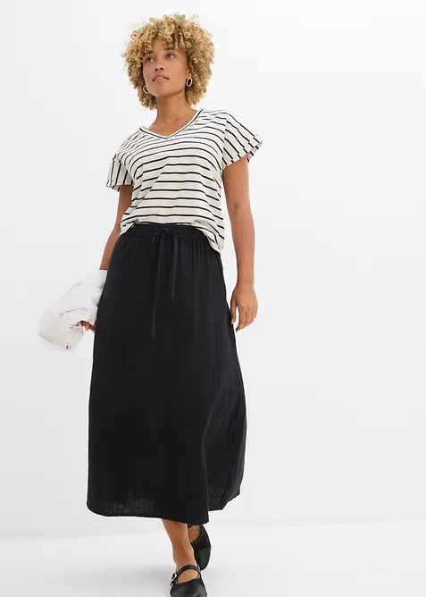 Maxirock aus weichem Musselin, bonprix