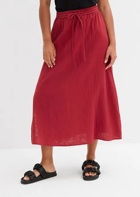 Maxirock aus weichem Musselin, bonprix