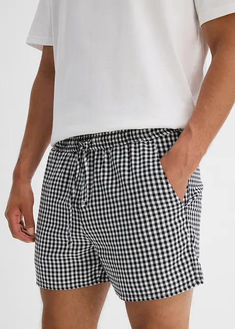 Shorty aus reiner Baumwolle mit kurzen Ärmeln, bonprix