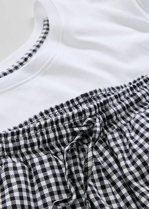 Shorty aus reiner Baumwolle mit kurzen Ärmeln, bonprix