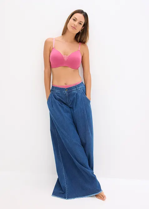 Lot de 2 soutiens-gorge coton à coques sans armatures, bonprix