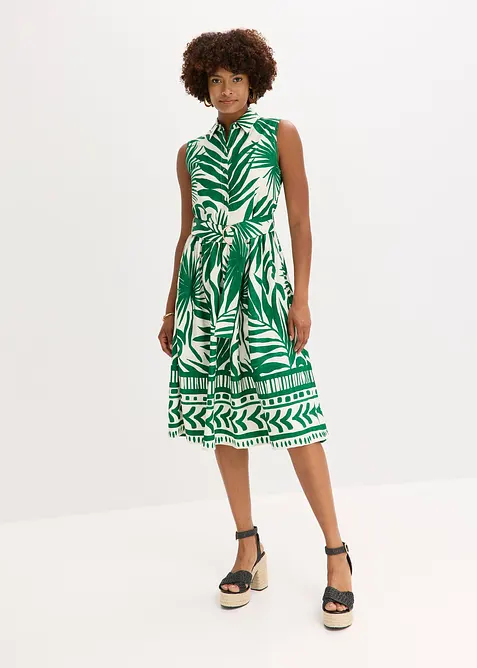 Blusenkleid aus fließender Viskose, bonprix