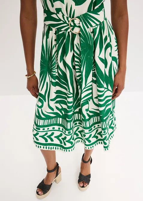 Blusenkleid aus fließender Viskose, bonprix