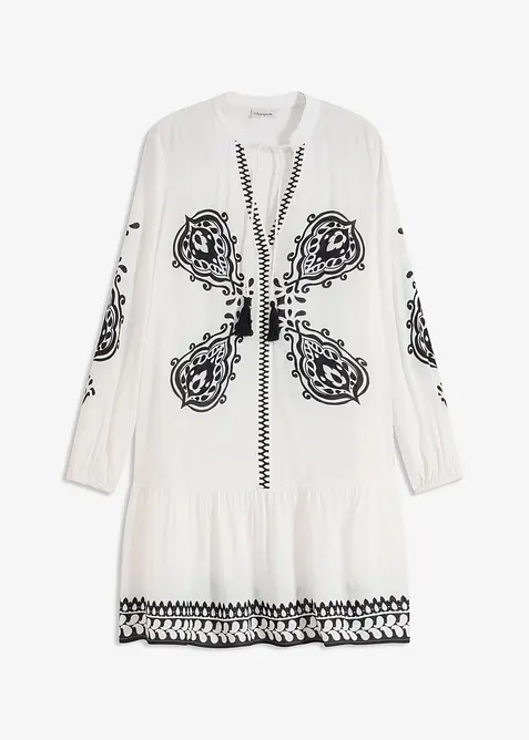 Tunika-Kleid aus strukturierter Viskose, bonprix