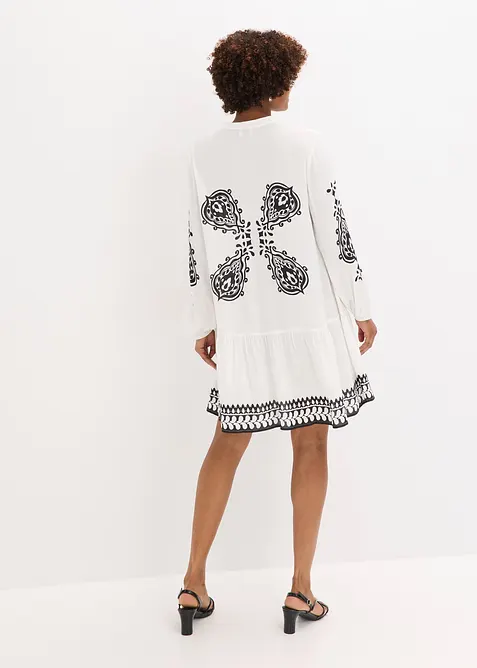 Robe-tunique en viscose texturée, bonprix