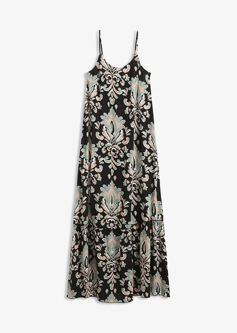 Trägerkleid aus strukturierter Viskose, bonprix