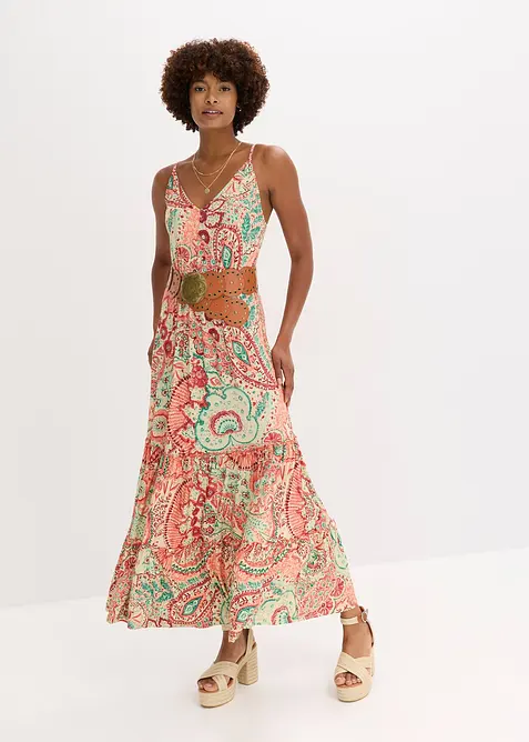 Jersey-Trägerkleid aus softem Viskose-Mix, bonprix