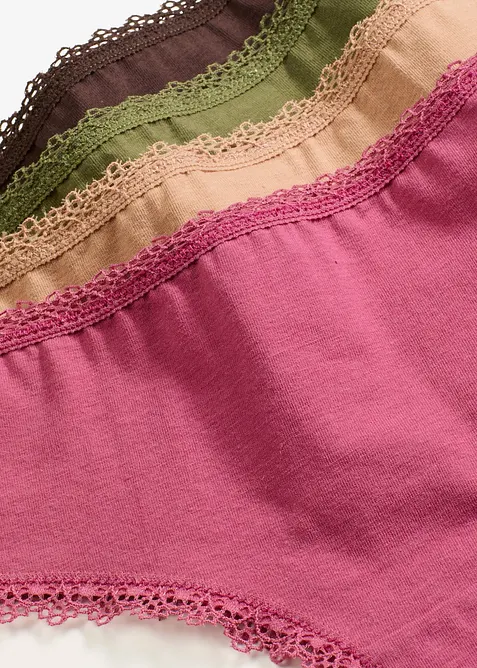 Brazilslip mit Baumwolle (5er Pack), bonprix