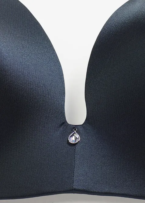 Schalen-BH ohne Bügel aus glänzendem Material, bonprix