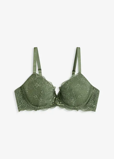 Soutien-gorge à coques et dentelle, bonprix