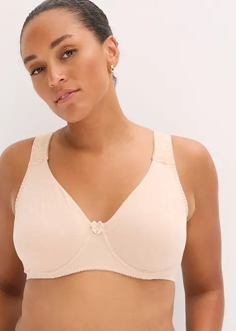 Lot de 2 soutiens-gorge moulés avec armatures avec coton, bonprix