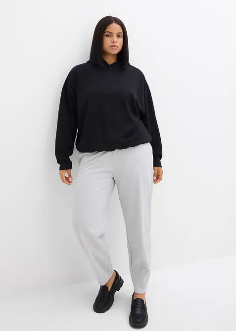 Hoodie aus leicht glänzendem Viskose-Mix, bonprix