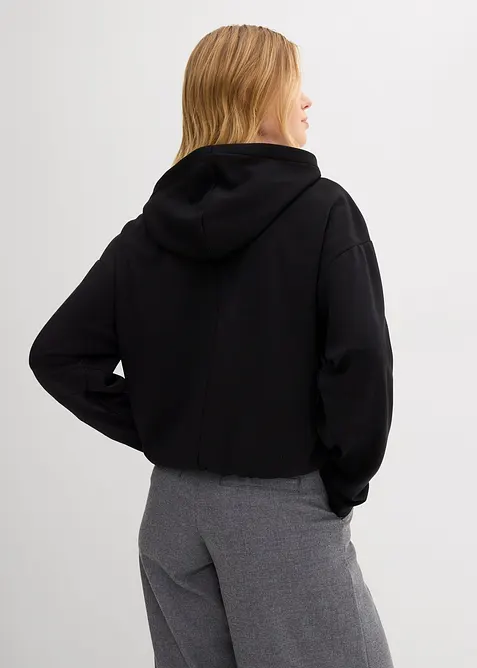 Hoodie aus leicht glänzendem Viskose-Mix, bonprix