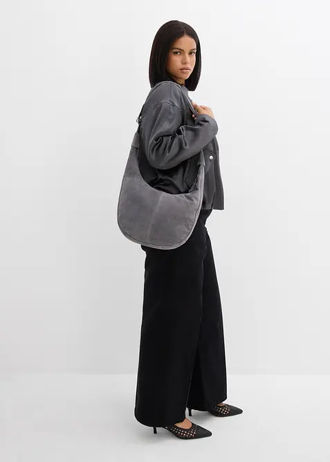 Softblouson aus gl&auml;nzendem Viskose-Mix, bonprix