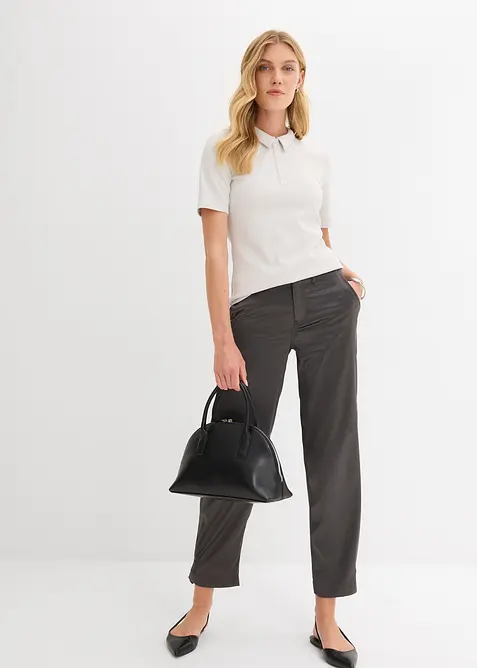 Barrel-Hose aus fließendem Satin, bonprix