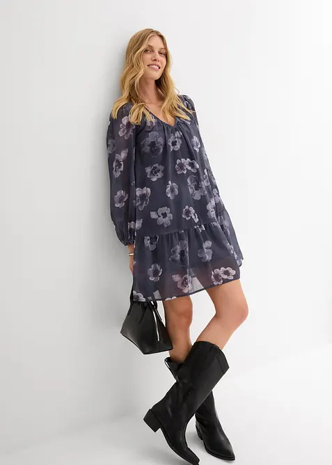 Robe courte en mousseline, bonprix