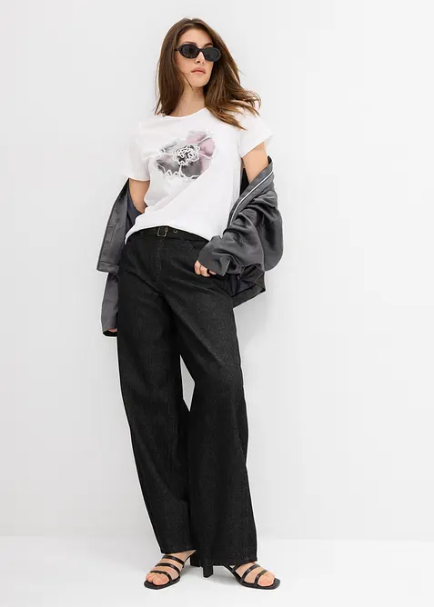 T-Shirt aus reiner Baumwolle, bonprix