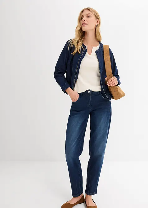 Barrel-Jeans Mid Waist, bonprix