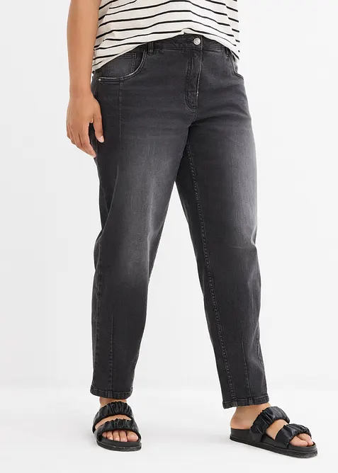 Barrel-Jeans Mid Waist, bonprix