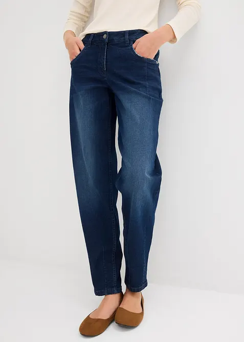 Barrel-Jeans Mid Waist, bonprix
