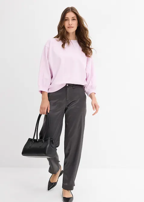 Oversize-Sweatshirt aus reiner Baumwolle, bonprix