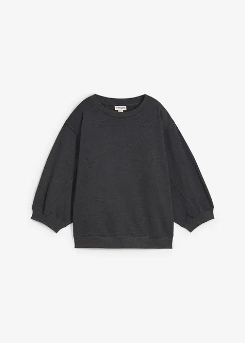 Oversize-Sweatshirt aus reiner Baumwolle, bonprix