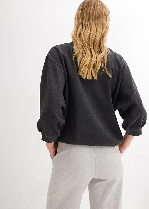 Oversize-Sweatshirt aus reiner Baumwolle, bonprix