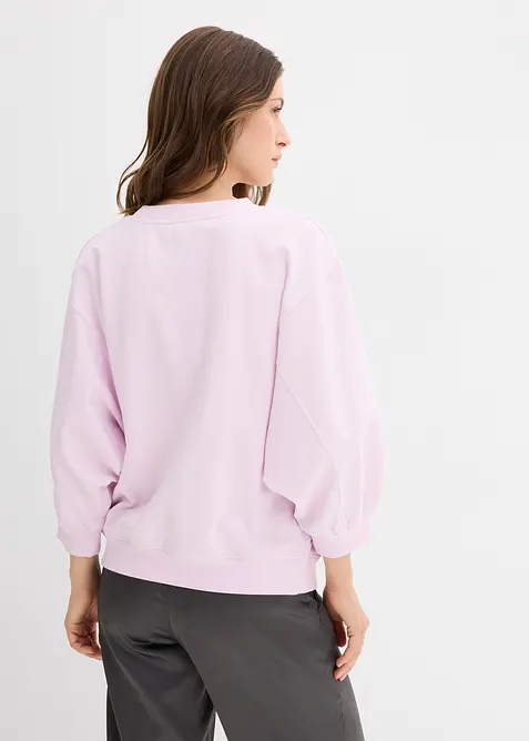 Oversize-Sweatshirt aus reiner Baumwolle, bonprix