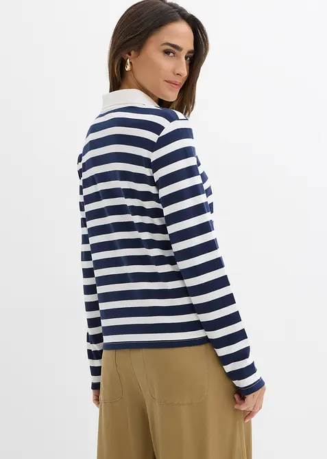 Poloshirt aus schwerer Bio-Baumwolle, bonprix