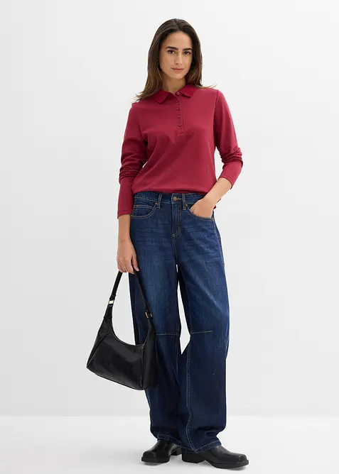 Poloshirt aus schwerer Bio-Baumwolle, bonprix