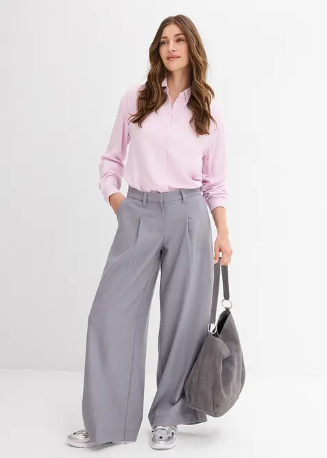 Hemdbluse aus softer Viskose, bonprix