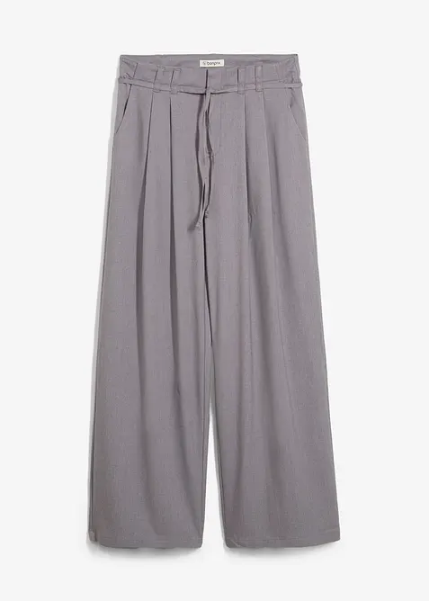 Bundfaltenhose mit Bindeband, bonprix
