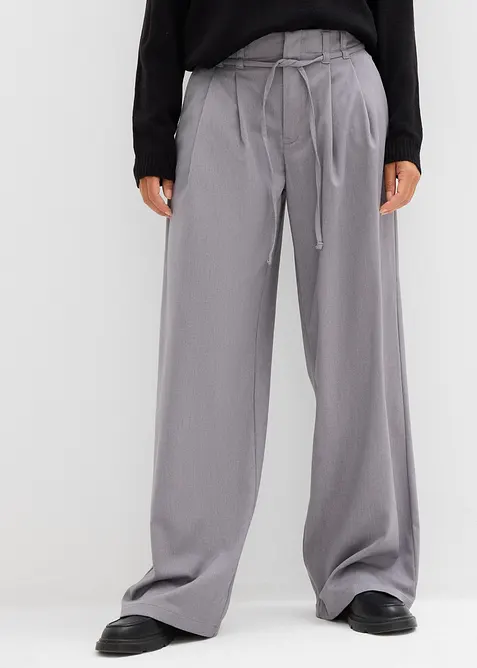 Bundfaltenhose mit Bindeband, bonprix