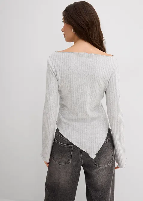 Rippshirt aus softem Viskose-Mix, bonprix