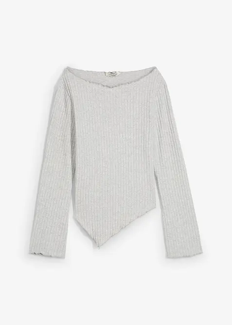 Rippshirt aus softem Viskose-Mix, bonprix