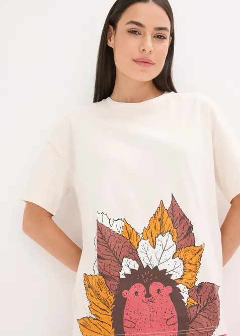 Capri Pyjama aus reiner Bio-Baumwolle, bonprix