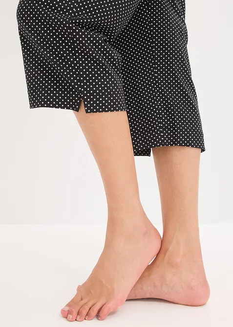 Capri Pyjama aus reiner Bio-Baumwolle, bonprix