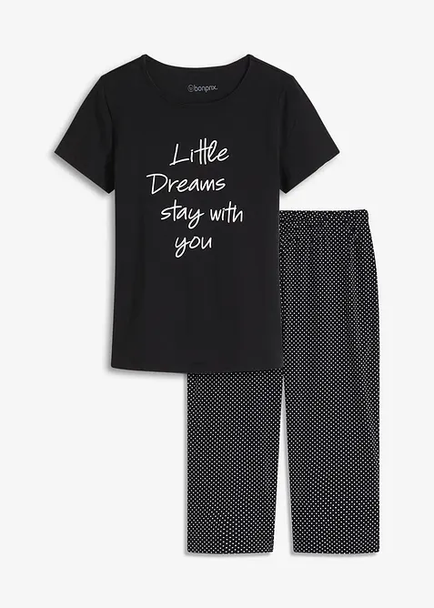 Pyjama corsaire 100% coton, bonprix