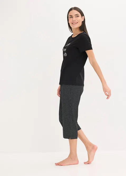 Pyjama corsaire 100% coton, bonprix