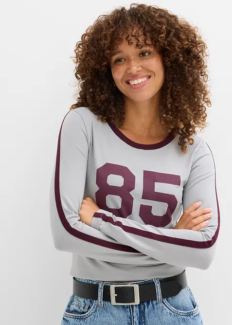 T-shirt manches longues en jersey léger, bonprix